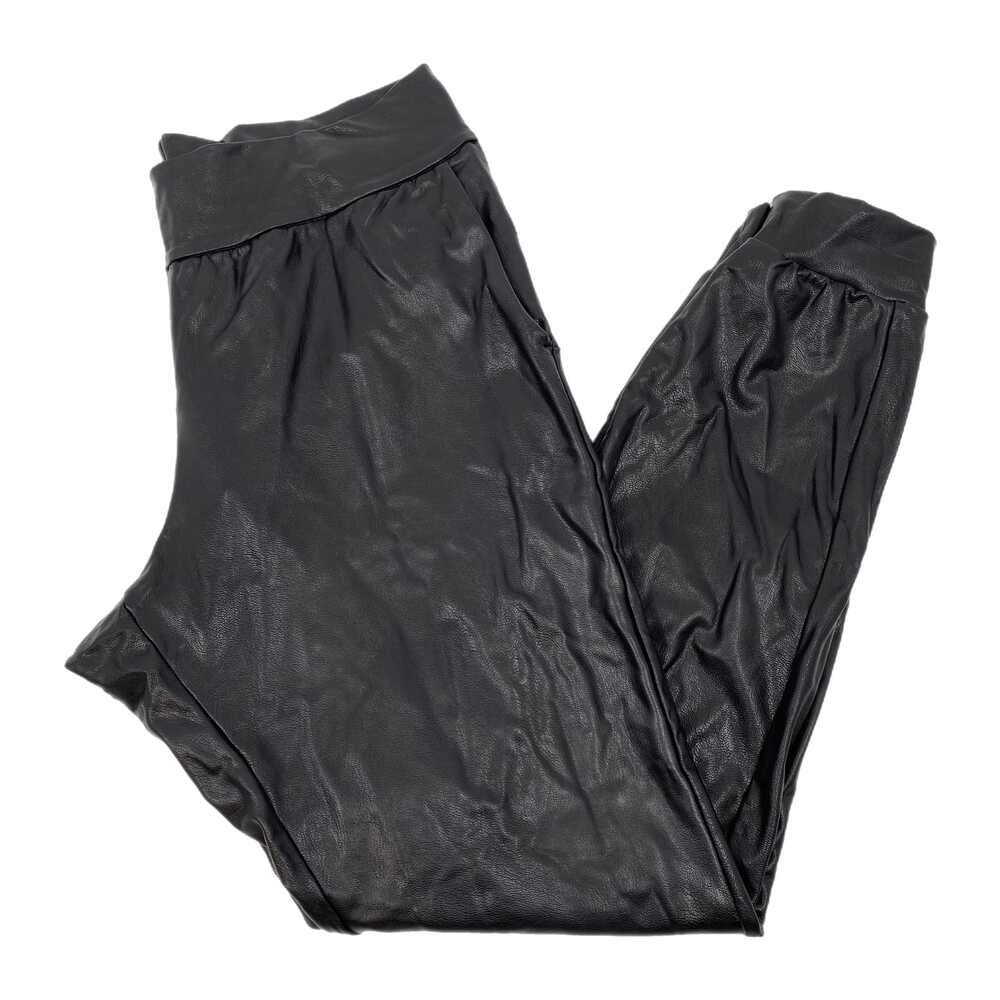 Commando Black Pleather Joggers Inseam 29in | Womens M